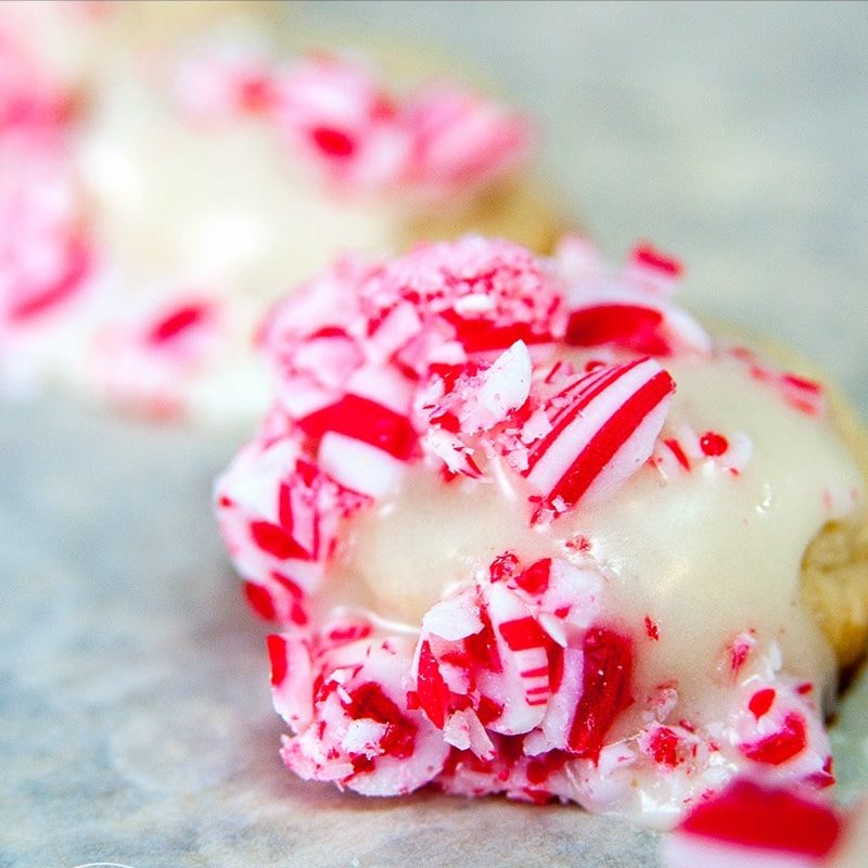 The Ultimate Christmas Cookie. Egg nog, peppermint sugar cookie that's perfect for Santa