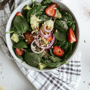 Strawberry Spinach Salad