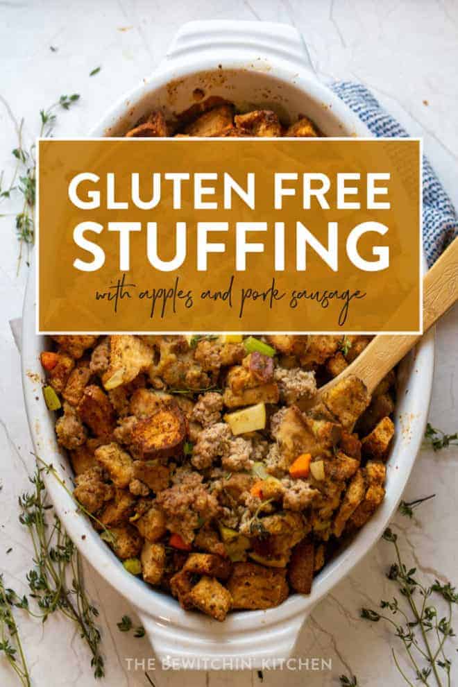 gluten free stuffing with apples and pork sausage