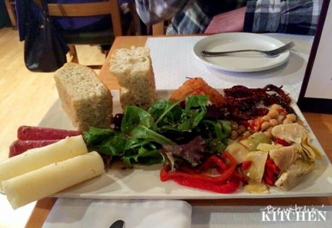 tapas platter from Cimo Mediterranean Grill in PG