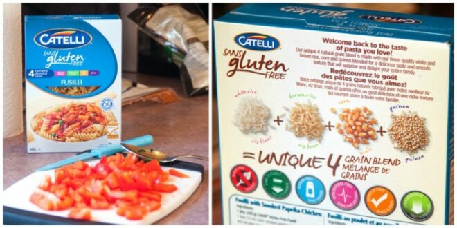 Catelli gluten free noodles are used in a creamy pasta bake