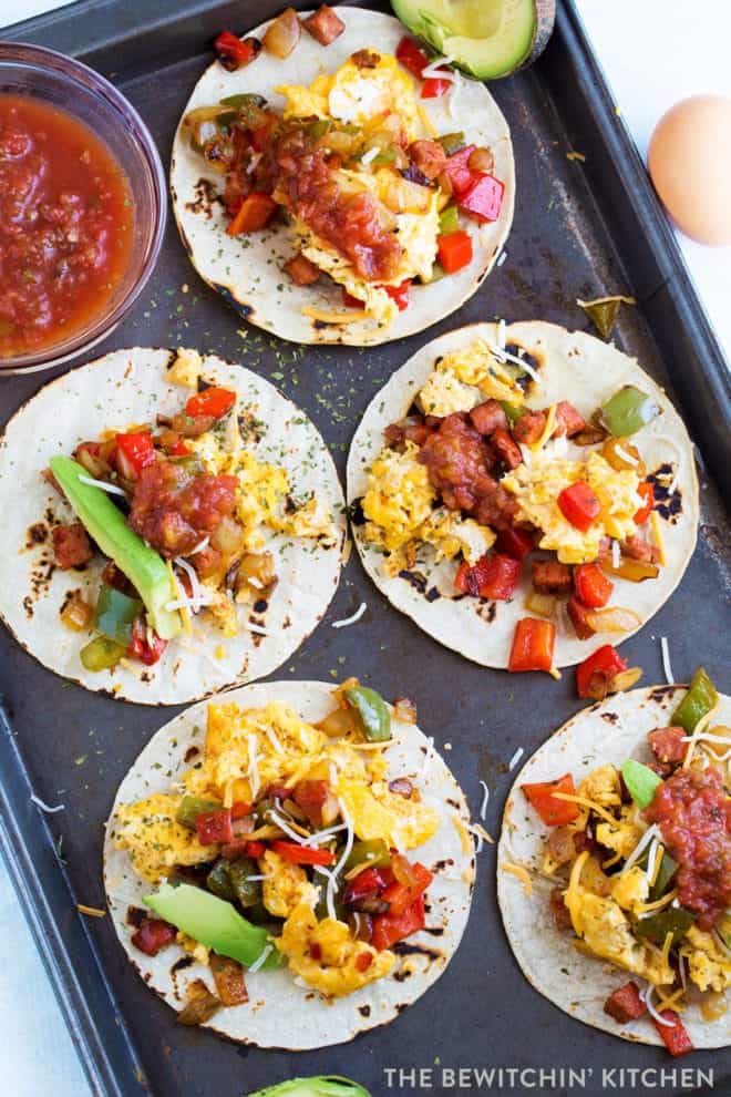 Mexican breakfast tacos