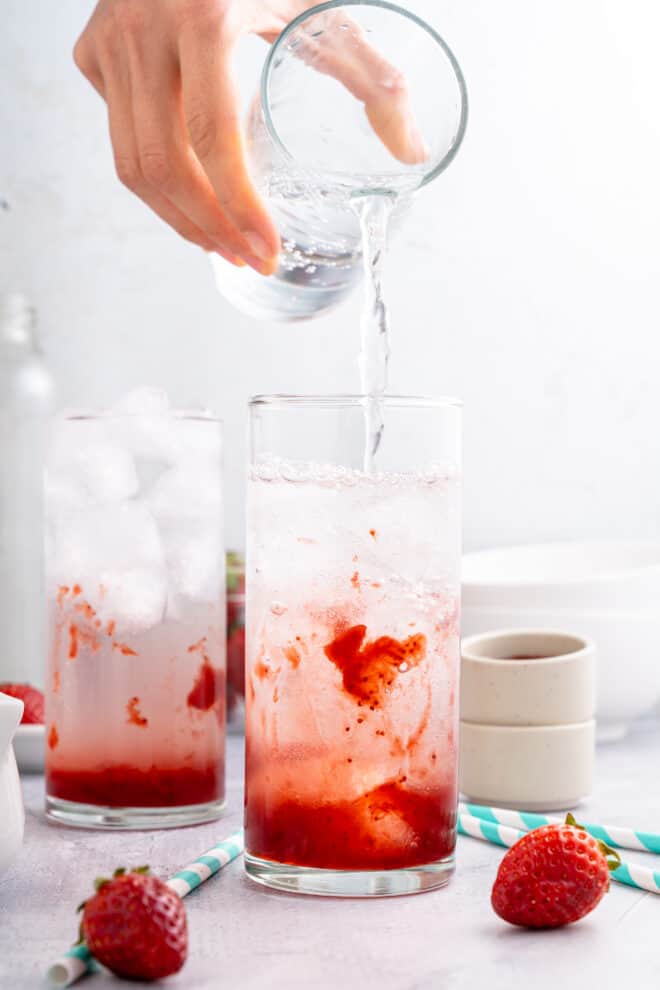 Preparing Italian Soda 