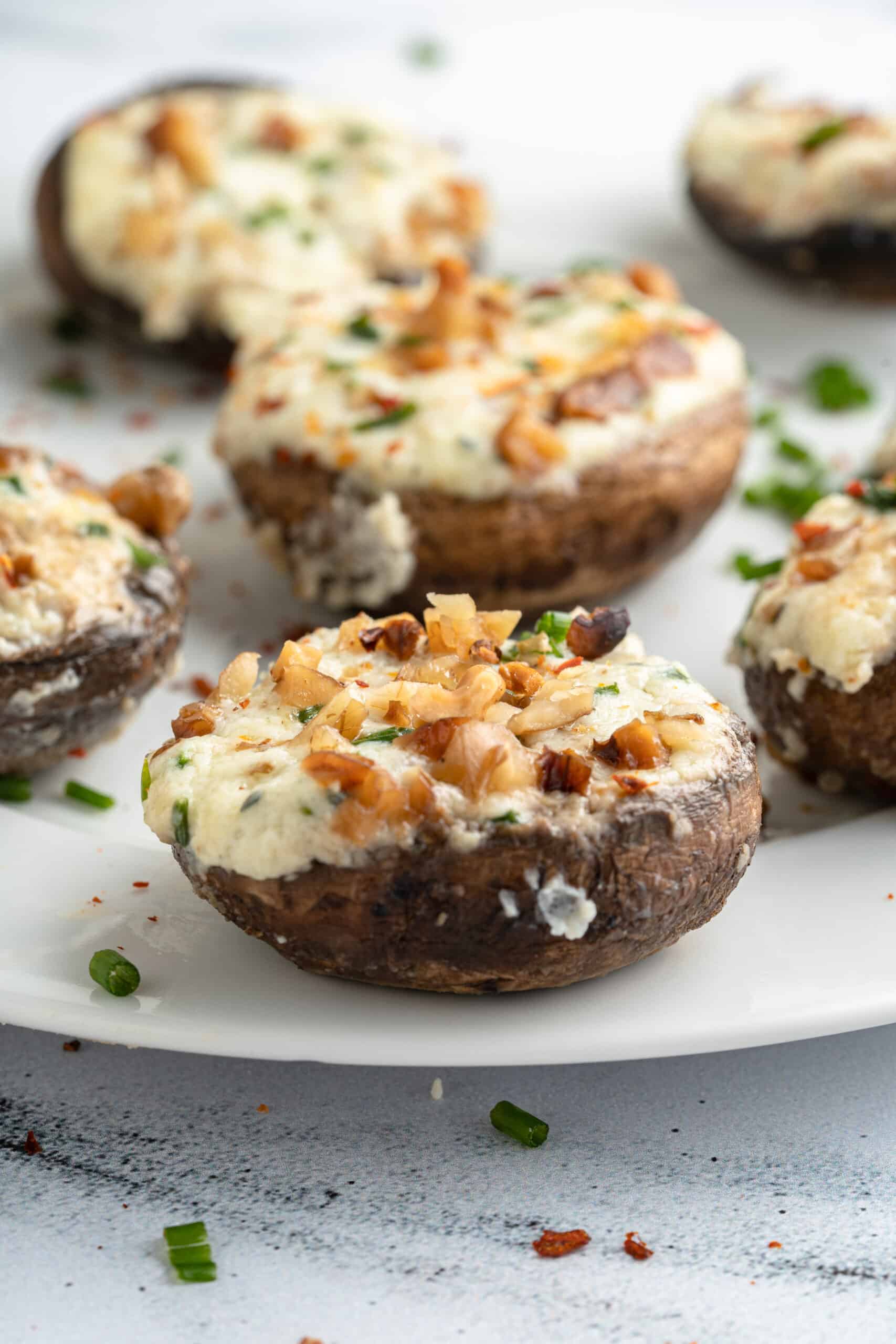 Finished Keto Stuffed Mushrooms 