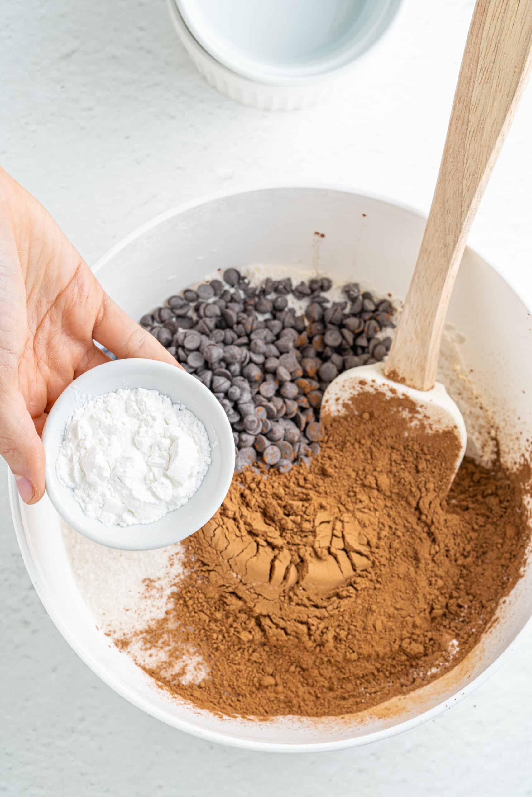 Ingredients to Double chocolate muffins
