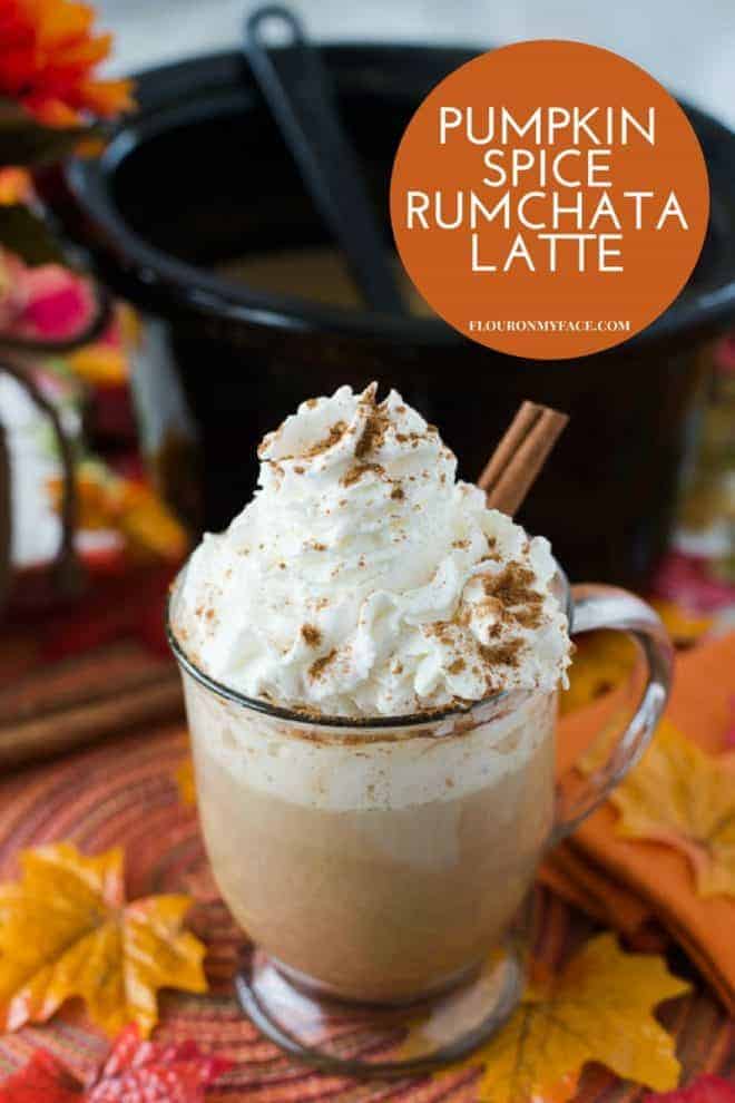 pumpkin cocktail with whipped cream
