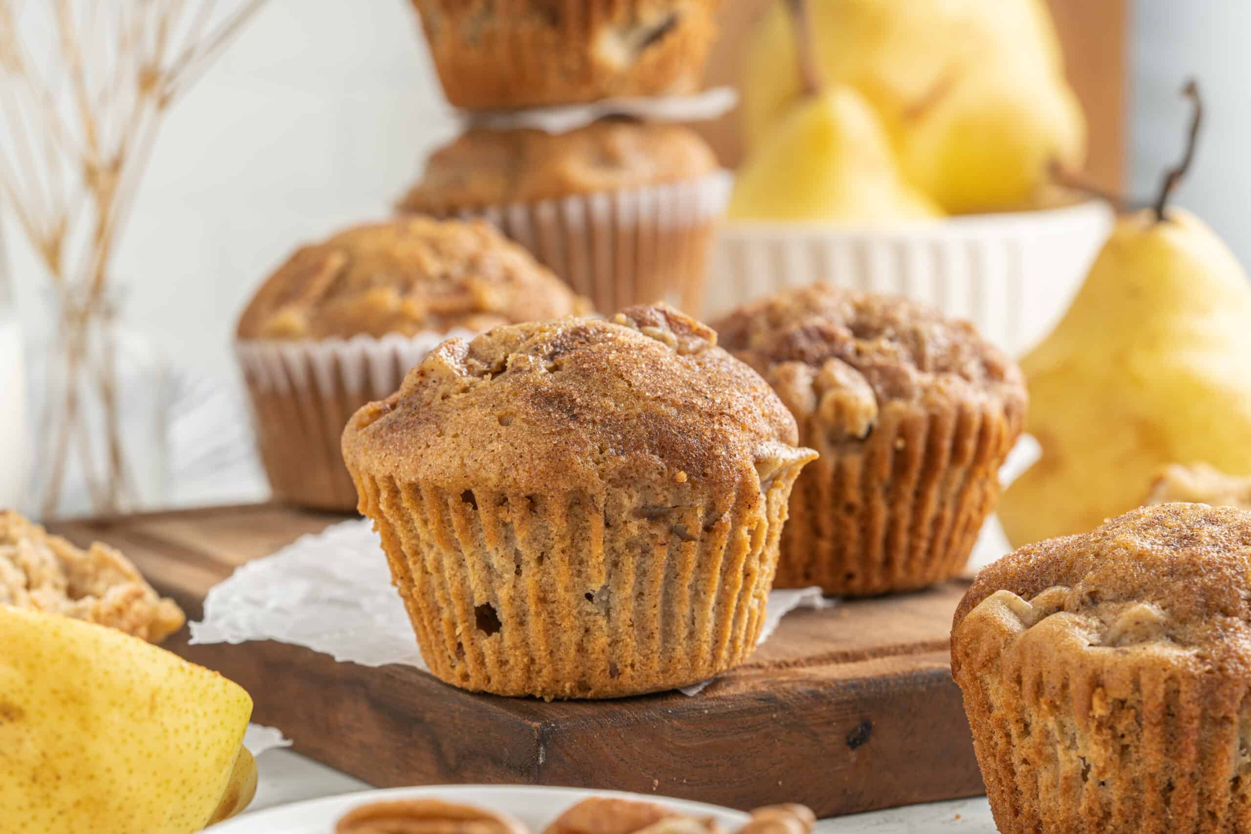 Beautiful pear muffins 