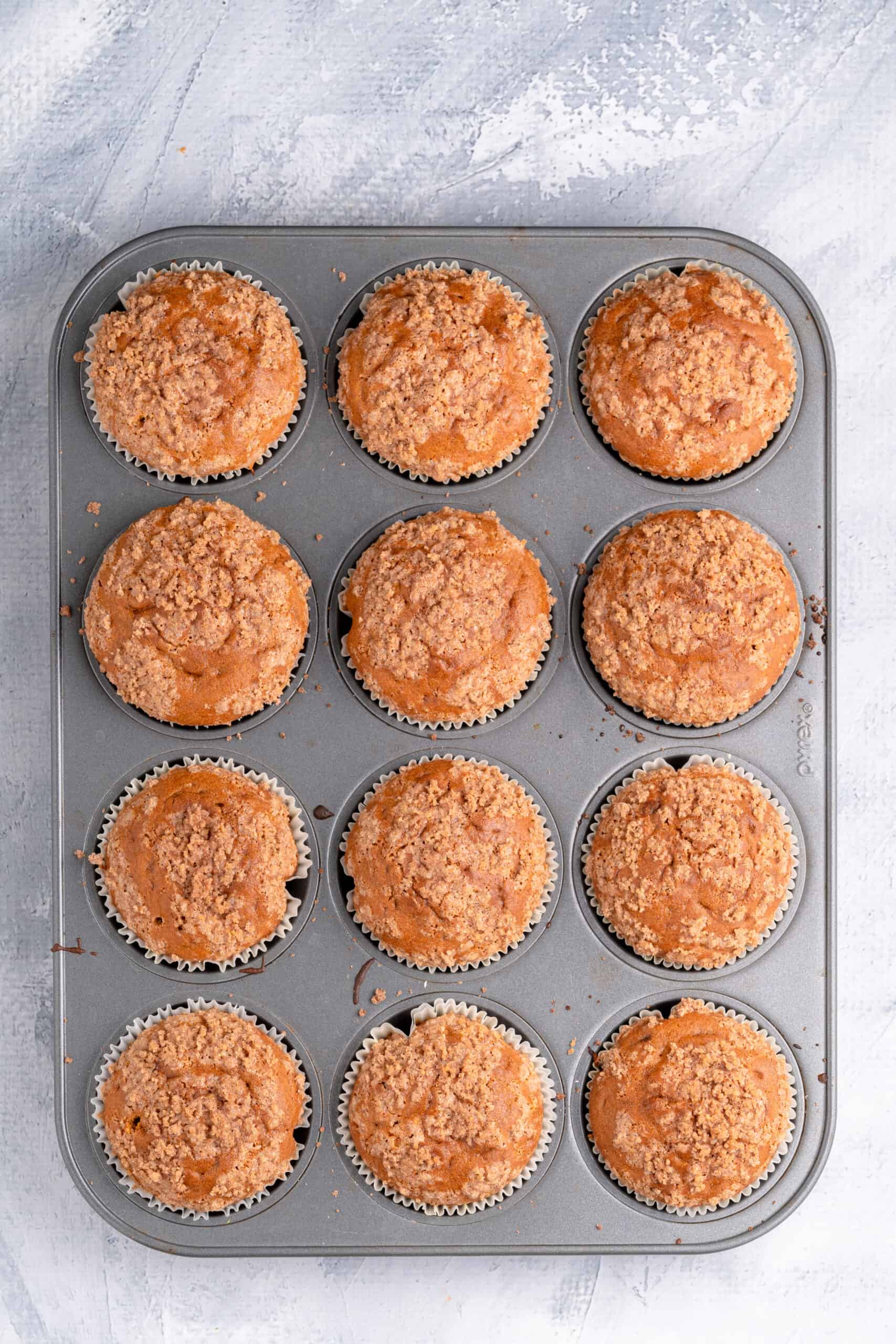 healthy sweet potato muffins in a tin 
