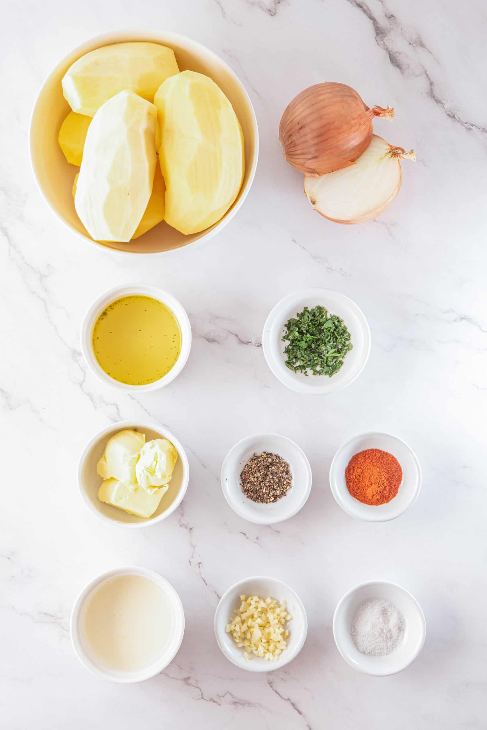 Smothered Potatoes ingredients