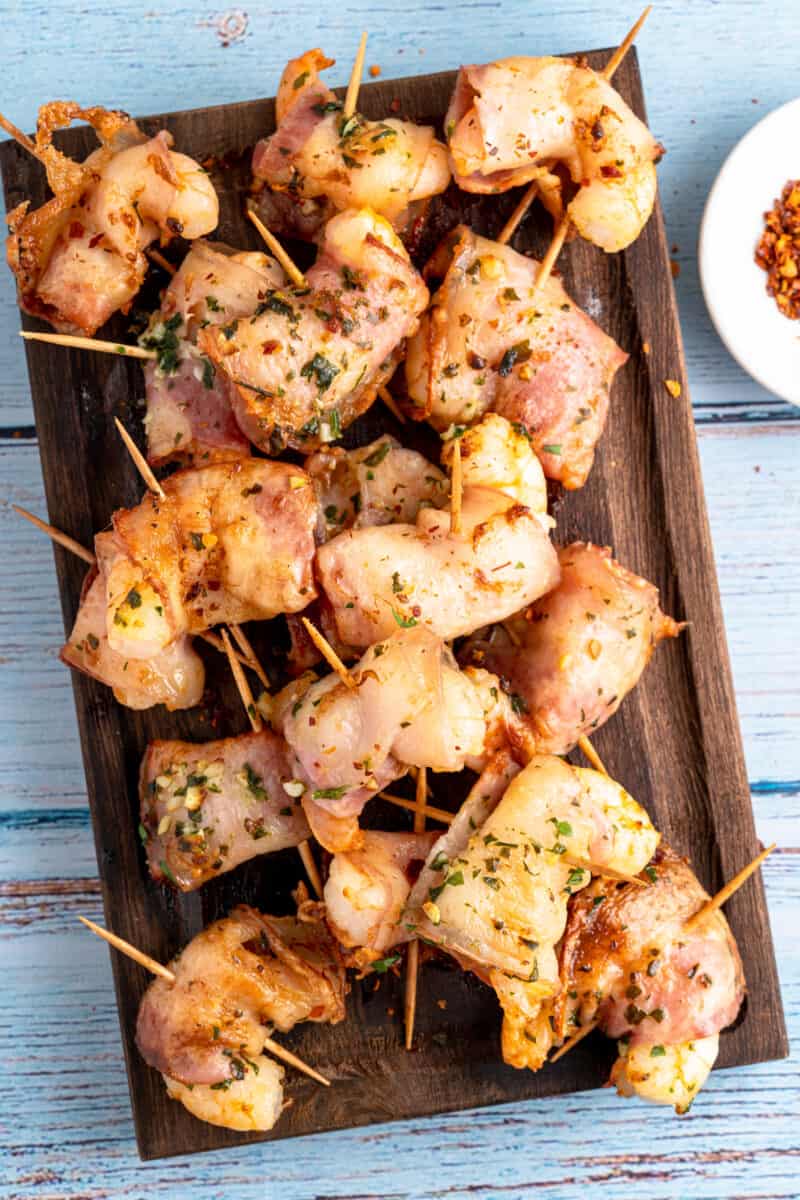 Bacon Wrapped Shrimp in the Air Fryer