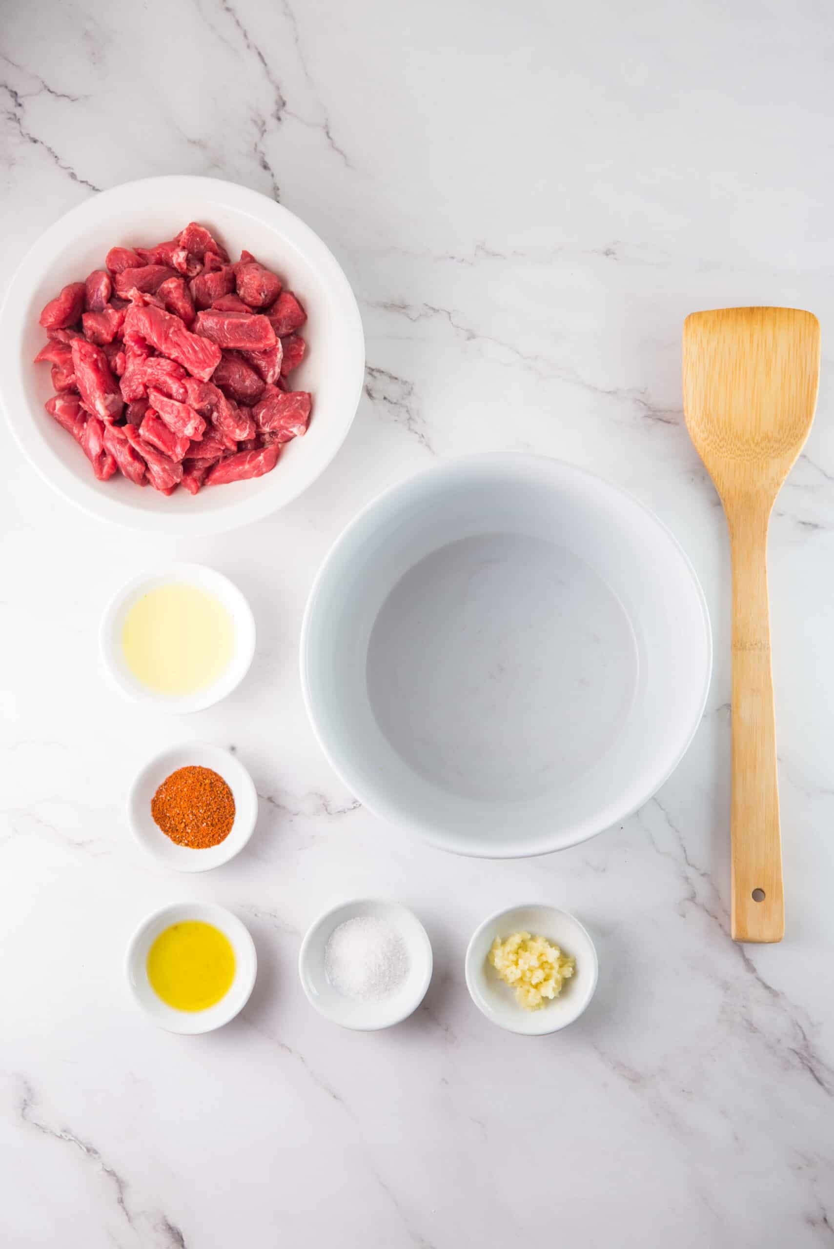 Ingredients to Steak Nachos 