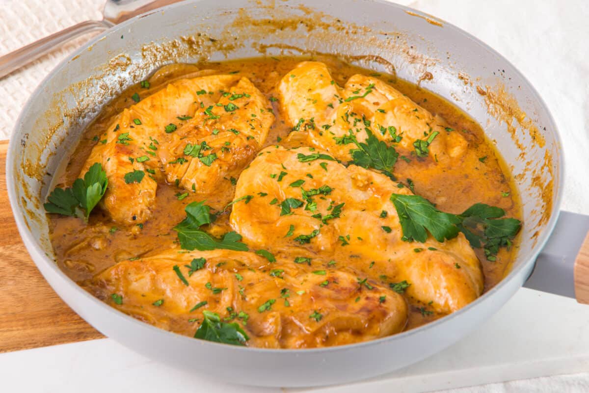 Smothered Chicken with Gravy and Herbs {Paleo, Whole30}