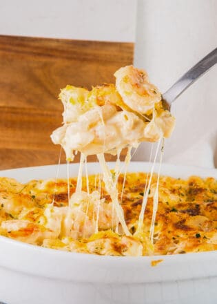 Seafood mac and cheese