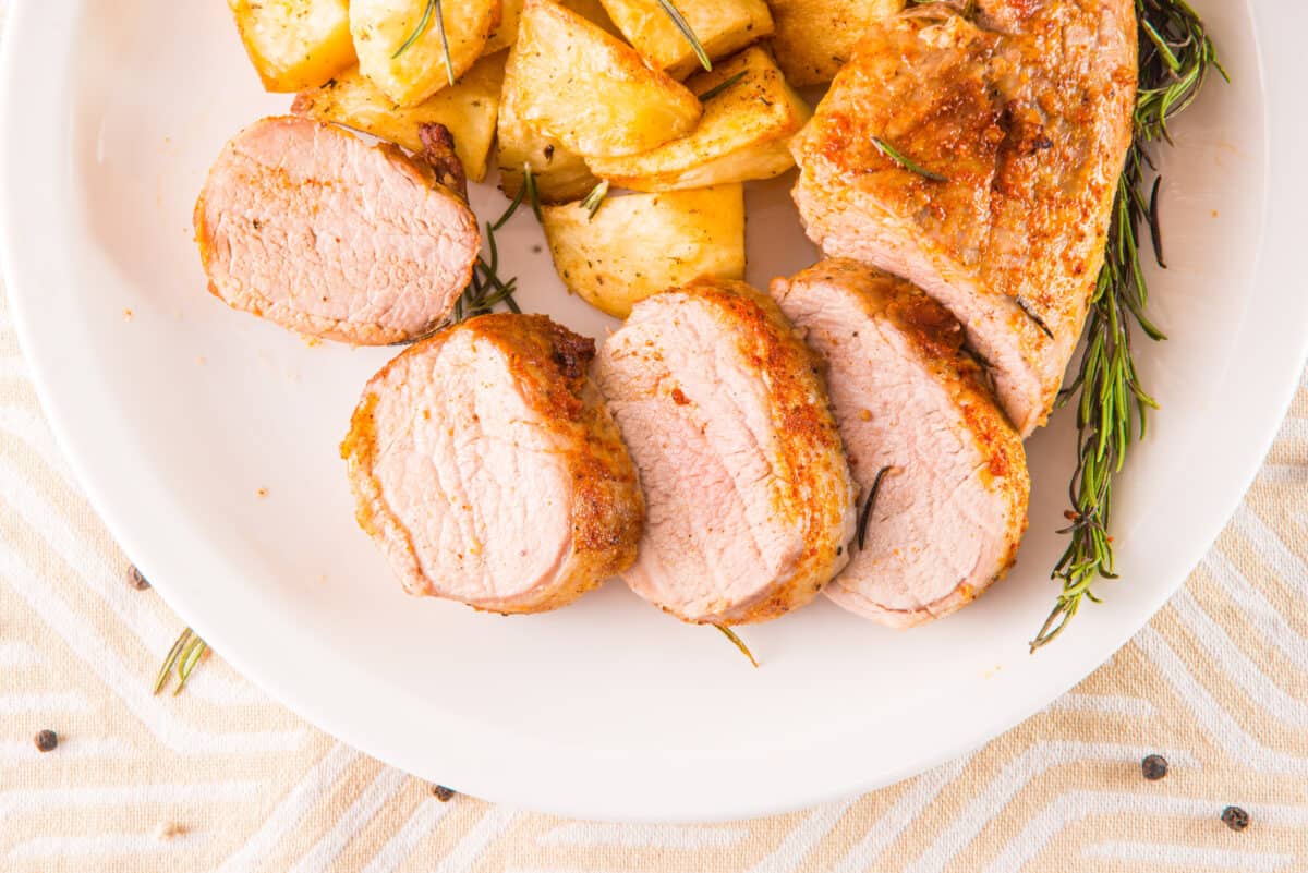 Sliced pork tenderloin 