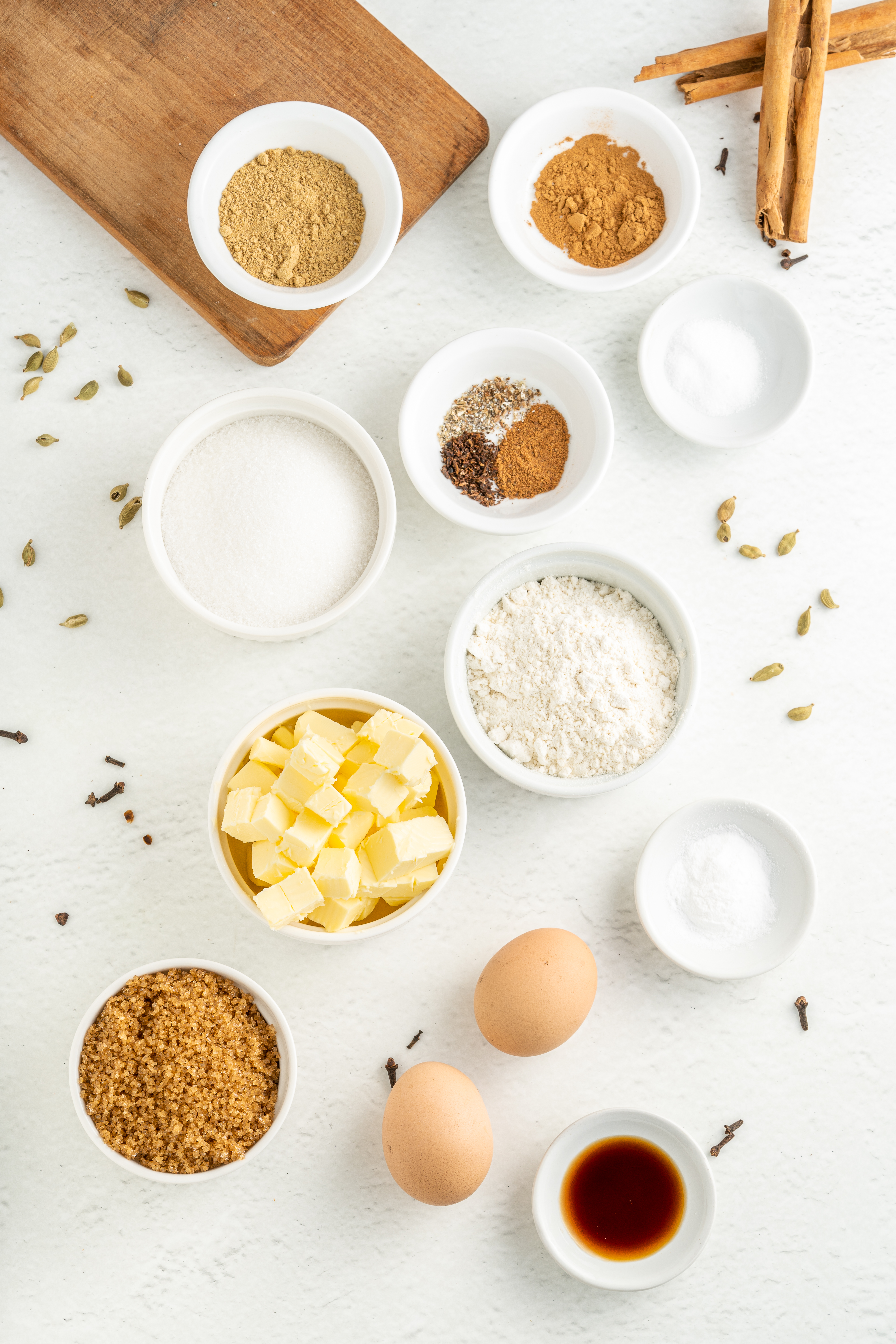 Ingredients to Tea Cookies
